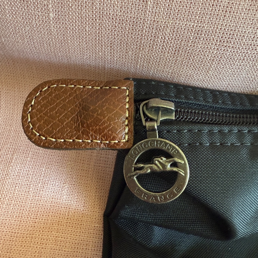 Longchamp Le Pliage Pre-2013 Made in France Original Med Handheld bag, Black - Picture 5 of 12